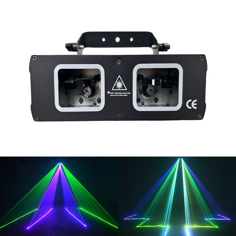 Industrial Laser Beam - Laserowa lampa dyskotekowa z podwójną soczewką
