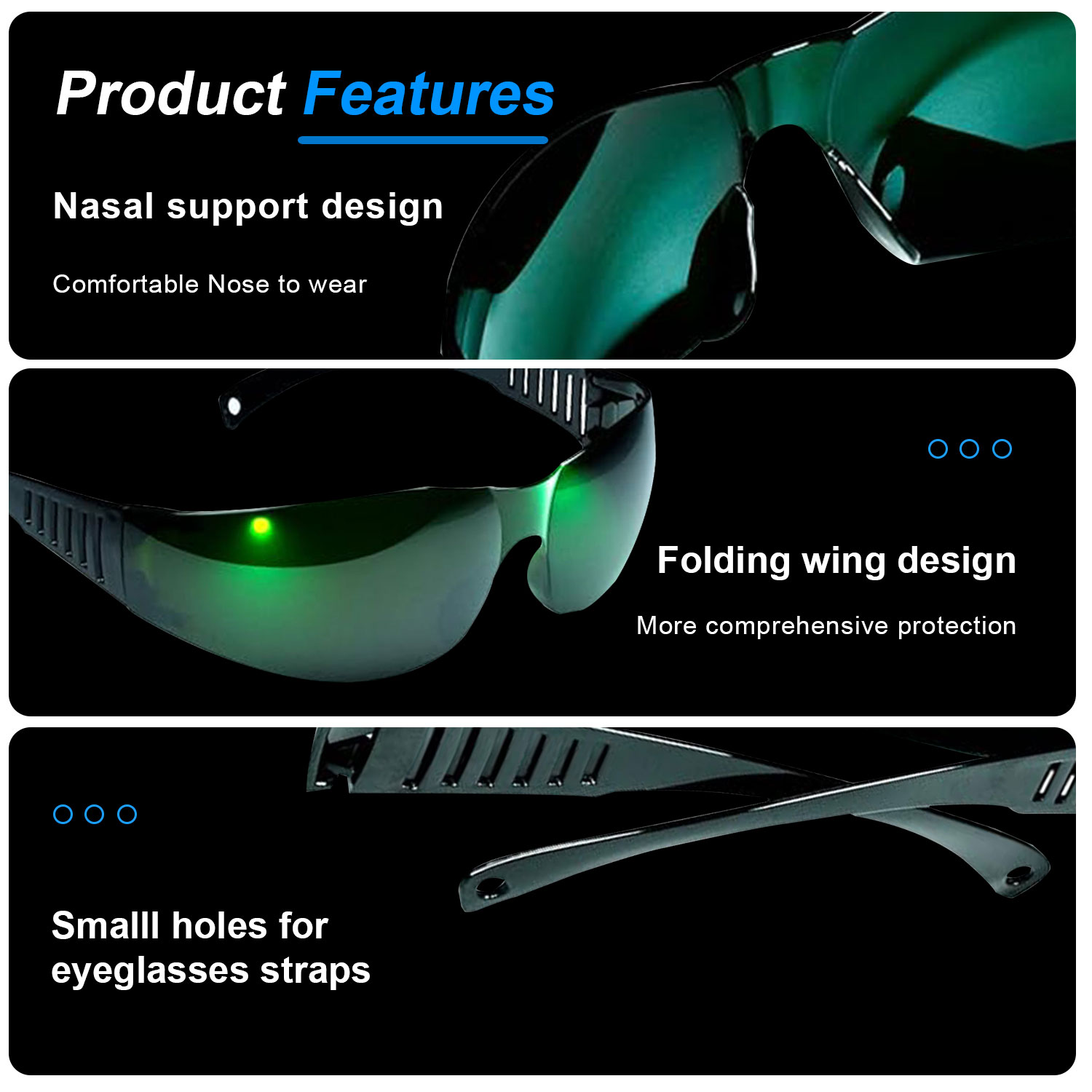 Gogle ołowiane okulary radiacy – Laser Safety Goggles recenzja i cena